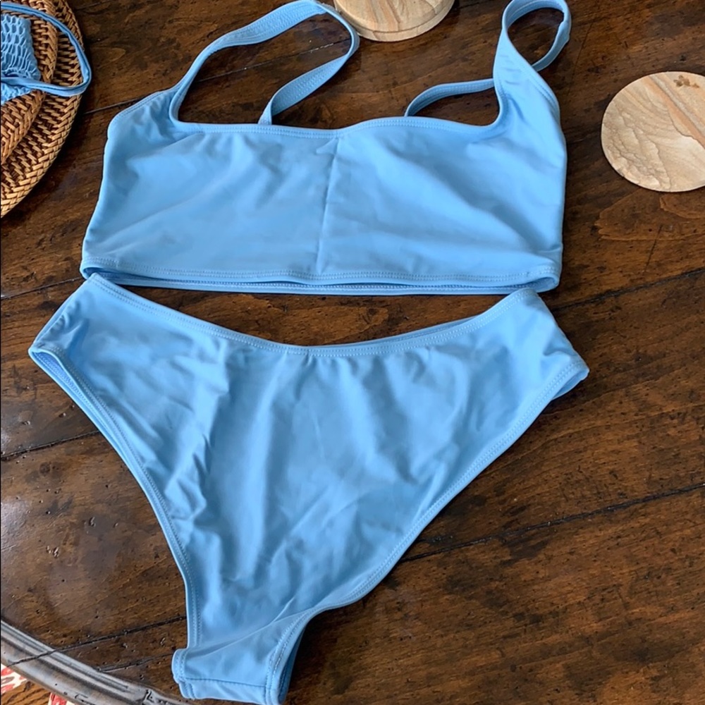 Blue shein swimsuit